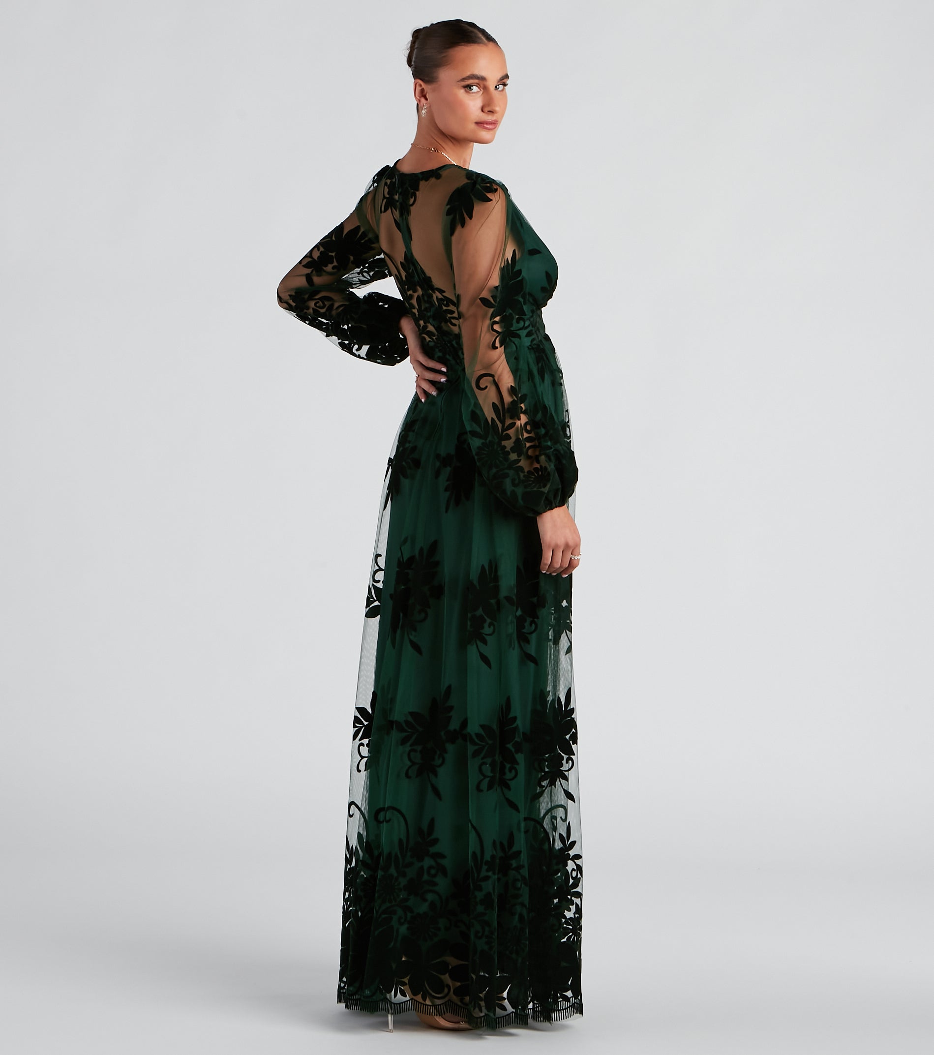 Evelyn Formal Plunge A-Line Dress